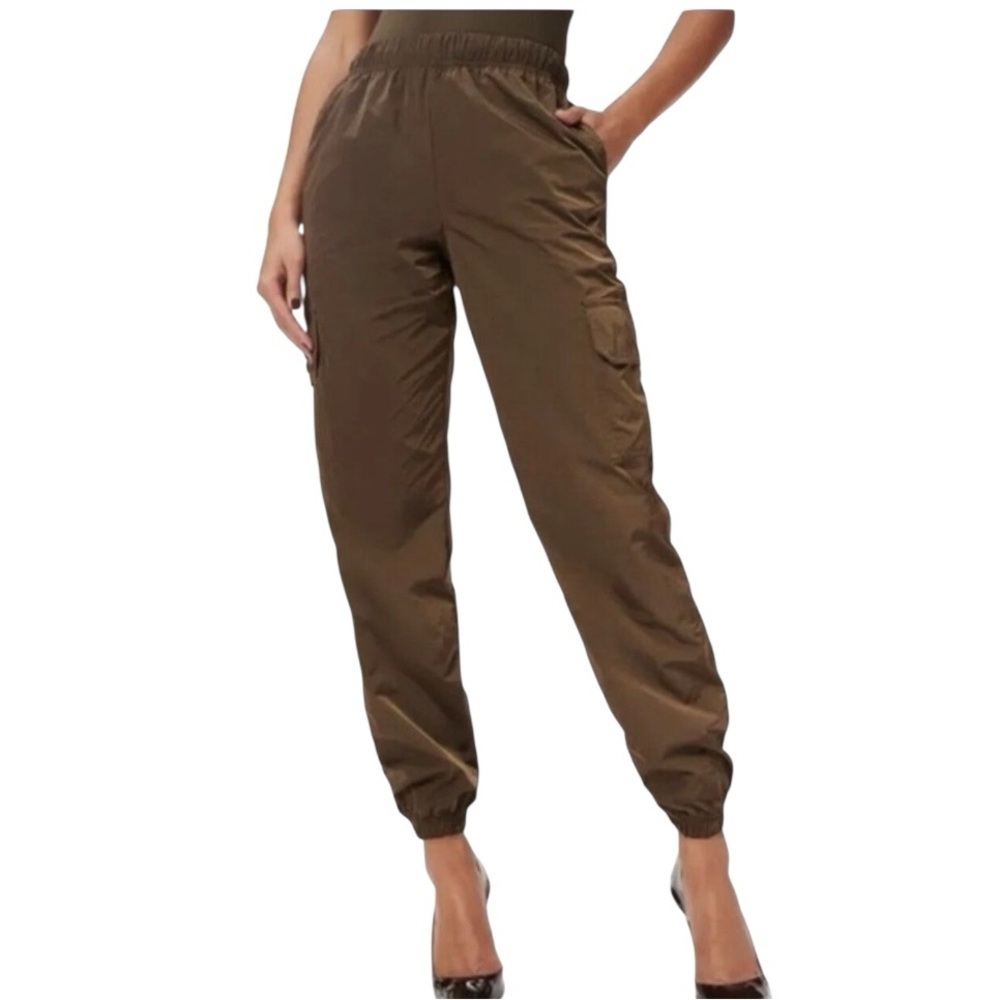 NWT’S Good American  Essential Cargo pants Mocha  SZ 2 Oversized
